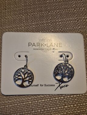 Park Lane Silver Tree of Life Dangle Earrings
